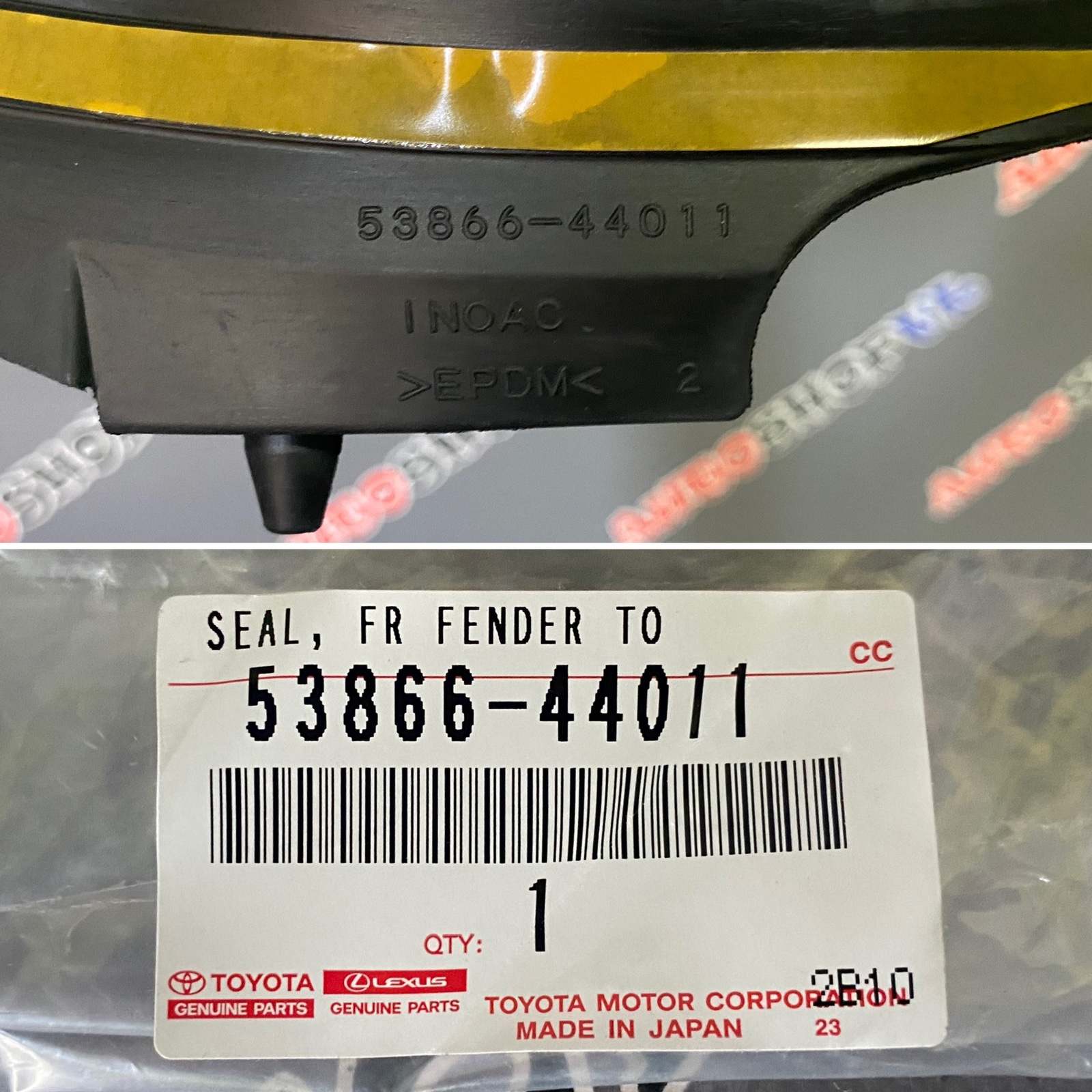 Уголок решетки, жабо под дворники правый TOYOTA 53866-44011 / 5386644011 — изображение 3