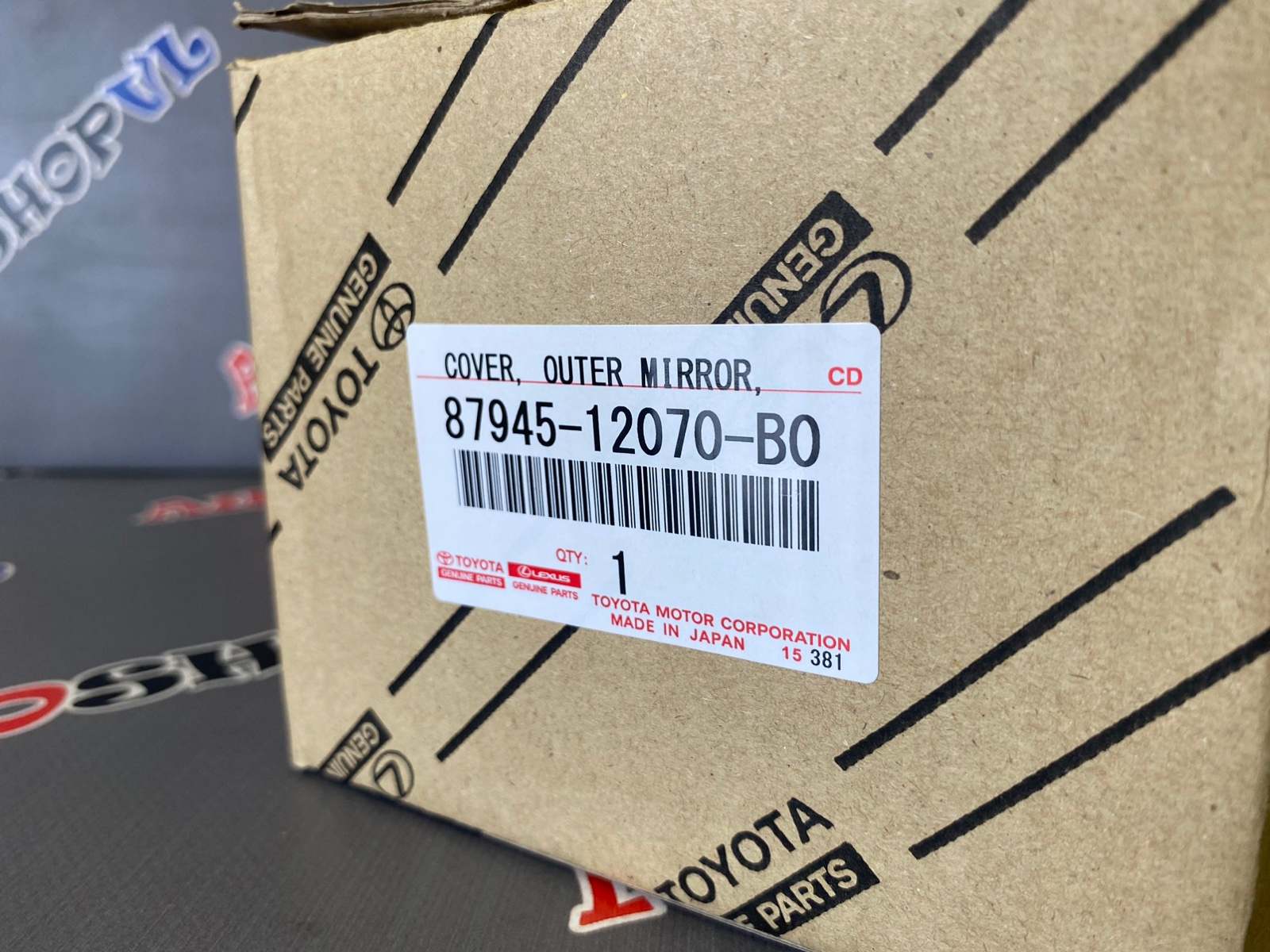 Крышка на зеркало левая TOYOTA 87945-12070-B0 / 8794512070B0 — изображение 4
