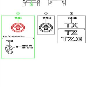 Эмблема TOYOTA 90975-02091 / 9097502091