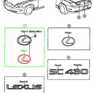 Эмблема TOYOTA 90975-02028 / 9097502028