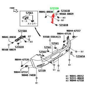 Крепление заднего бампера правое TOYOTA 52155-B4010 / 52155B4010
