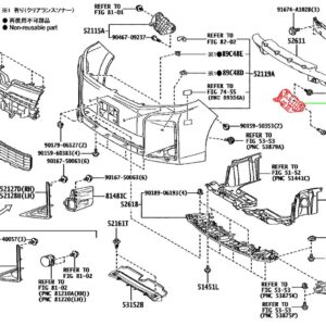 Крепление переднего бампера левое TOYOTA 52116-28090 / 5211628090