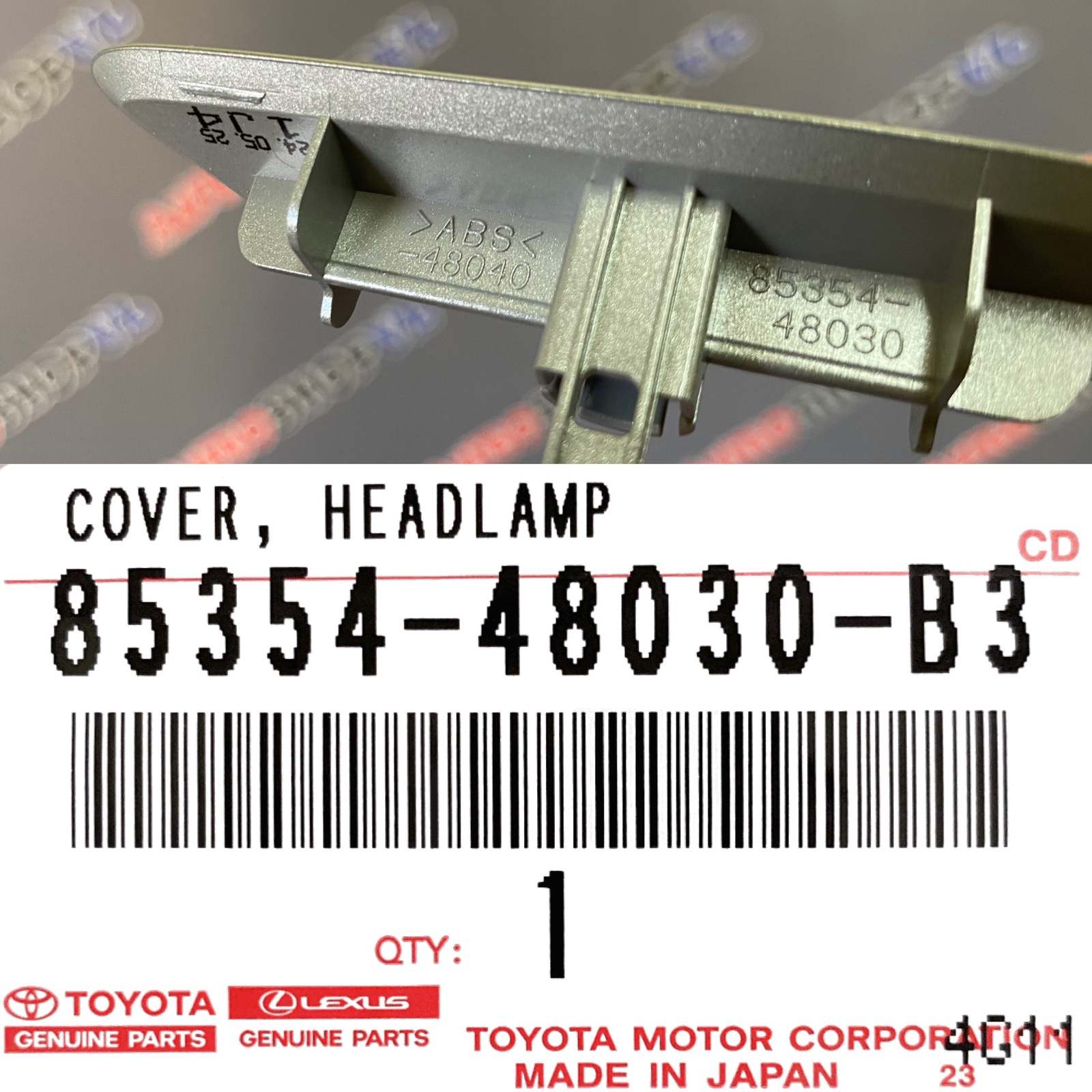 Крышка форсунки омывателя фар левая TOYOTA 85354-48030-B3 / 8535448030B3 — изображение 3