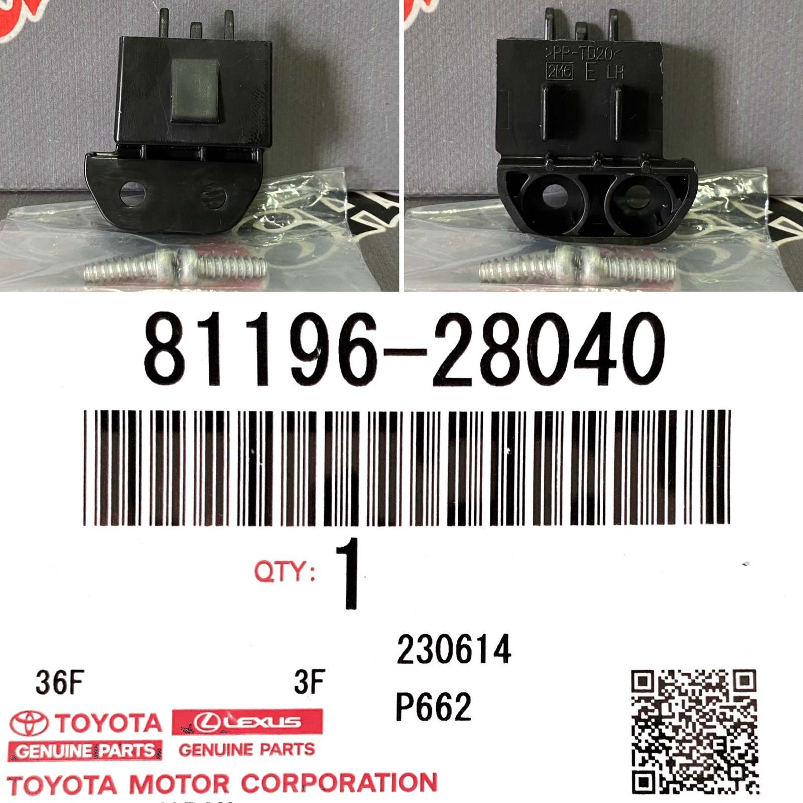 Крепление левой фары TOYOTA 81196-28040 / 8119628040