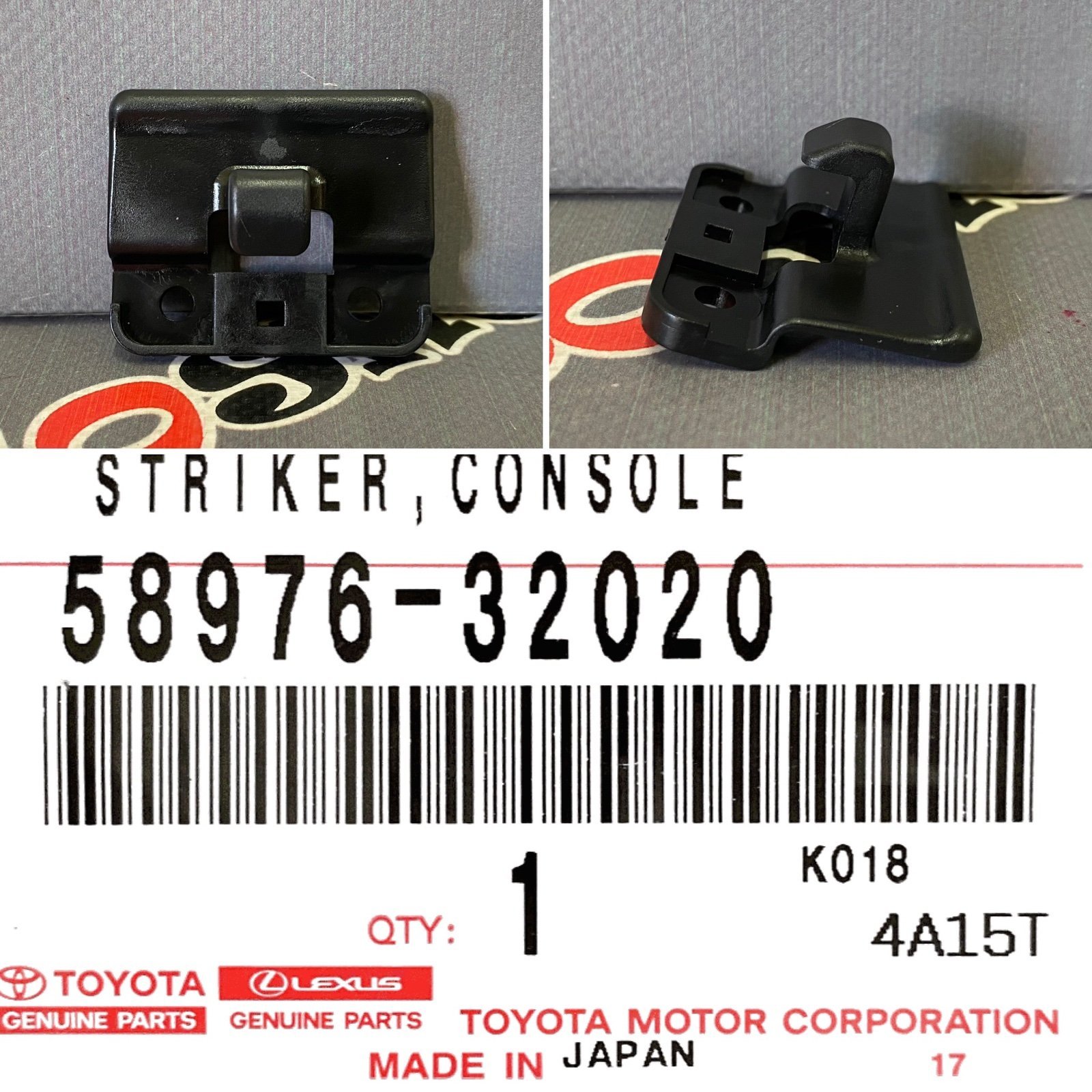 Замок крышки подлокотника TOYOTA 58976-32020 / 5897632020