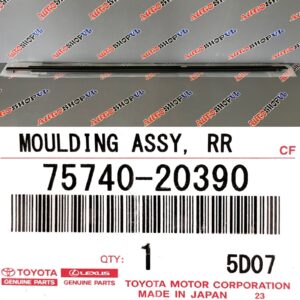 Молдинг двери задний левый TOYOTA 75740-20390 / 7574020390