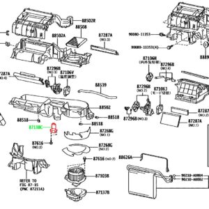 Резистор печки TOYOTA 87138-04070 / 8713804070