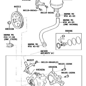 Крышка бачка гидравлического усилителя руля TOYOTA 44305-28051 / 4430528051