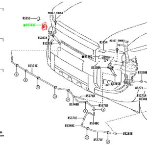 Кронштейн омывателя фар правый TOYOTA 85361-60240 / 8536160240