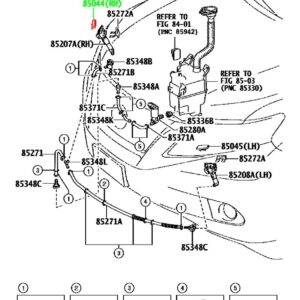 Крышка форсунки омывателя фар правая TOYOTA 85353-48020-A0 / 8535348020A0