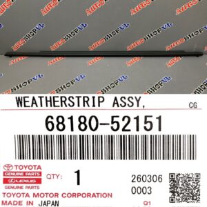 Молдинг двери задний правый TOYOTA 68180-52151 / 6818052151