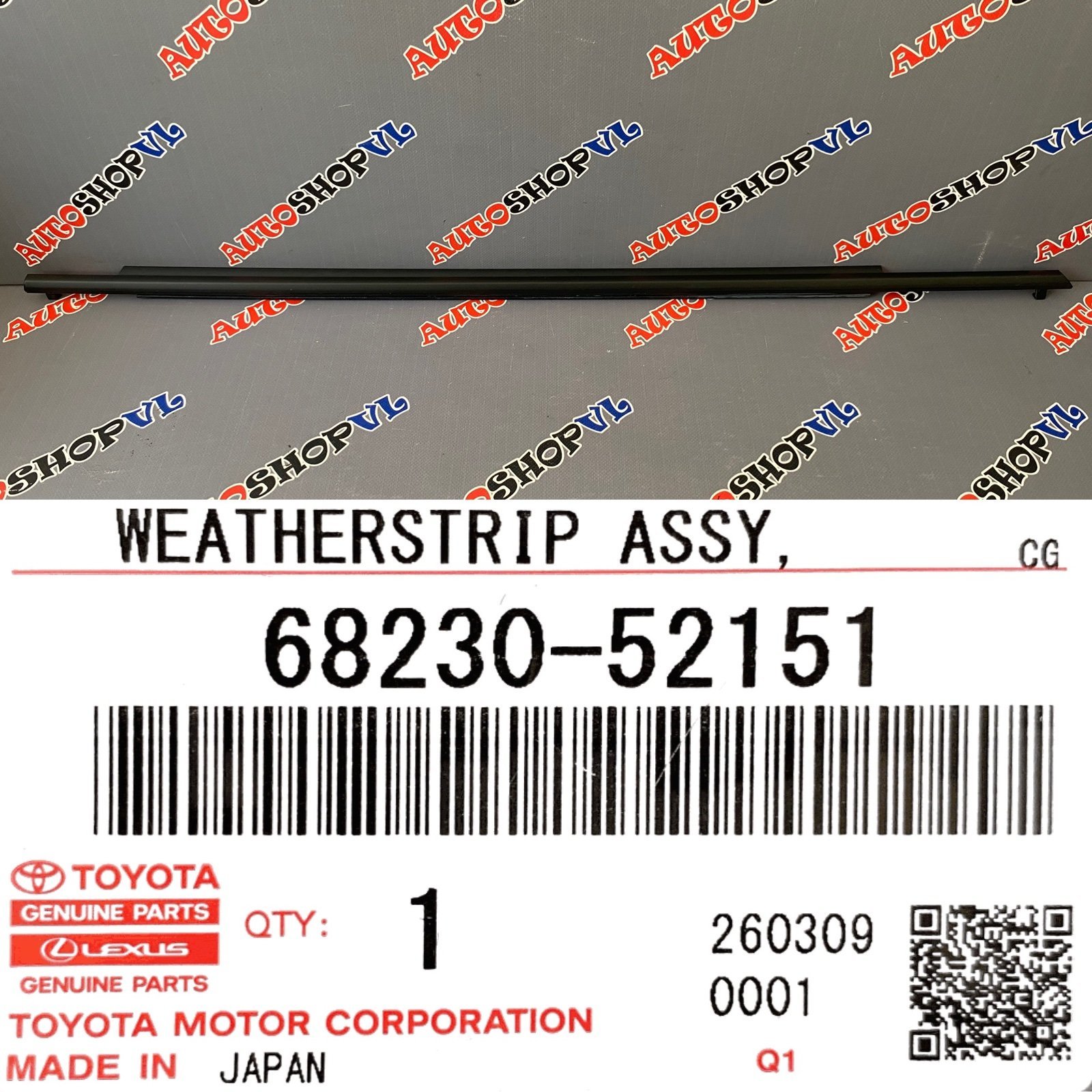 Молдинг двери задний левый TOYOTA 68230-52151 / 6823052151