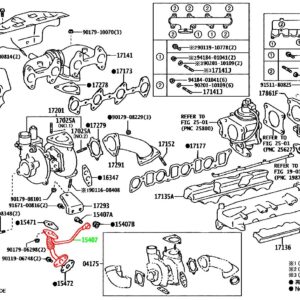 Трубка подачи масла на турбину TOYOTA 15407-30010 / 1540730010