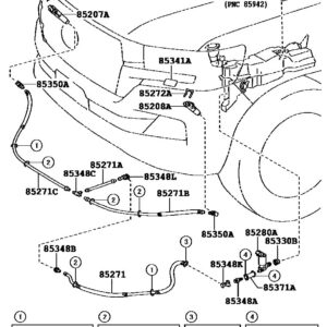 Крышка форсунки омывателя фар правая TOYOTA 85353-60070-A1 / 8535360070A1
