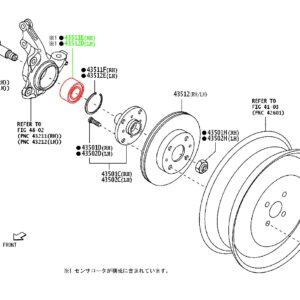 Подшипник ступицы передний TOYOTA 43560-B6011 / 43560B6011