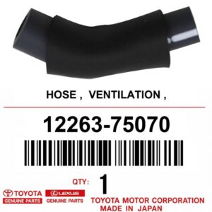 Патрубок картерных газов TOYOTA 12263-75070 / 1226375070