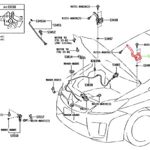 Петля капота левый TOYOTA 53420-47070 / 5342047070
