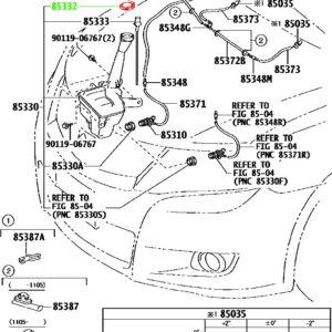 Крышка бачка омывателя TOYOTA 85332-12740 / 8533212740