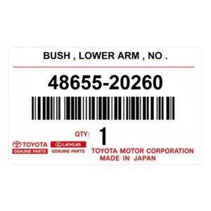 Сайлентблок рычага TOYOTA 48655-20260 / 4865520260